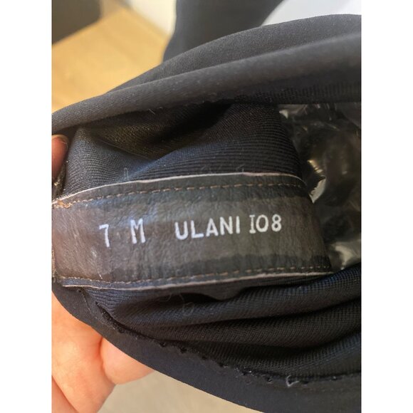 Donald J. Pliner Black Leather & Elastic Knee-High Boots Size 7M - Picture 8 of 8